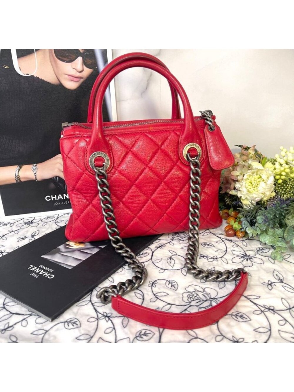 Chanel Quilted 2-Way Chain Shoulder Bag - Picture 2 of 15